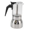 Glass Moka Pot Stainless Steel Heat Resistant Portable Classic Italian Coffee Maker for Home and