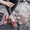 Linen Slippers Women's Summer Indoor Home Home Home Non-slip Couple Cool Slippers