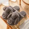 Fashion Slippers Cotton  Autumn and Winter New Plush Warm Indoor Men and Women Couple Plush Slippers Corgi Hip Slippers Zapatillas
