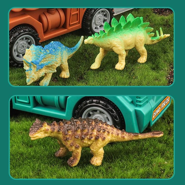Children's Toy Trailer Container Truck Dinosaur Storage and Transportation Vehicle Combination Set Dinosaur Car Kindergarten Model Toy