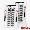 Magnetic Eyelashes Magnetic Lashes False Eyelashes No Glue Full Eye Magnet Reusable Fake Eyelashes Natural Long Soft Eyelashes Magnetic