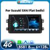 Carplay 4G 9''  6G+128G 2din Android Car Radio for Suzuki SX4 2006-2013 Fiat Sedici 2005-2014 Multimedia Video Player  Intelligent Screen RDS