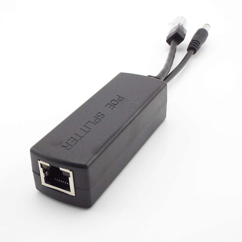 48V To 12V Poe Splitter Connector Poe Power Adapter Injector Switch For Ip Camera Wifi Cable Wall Us/Eu Plug