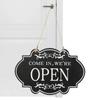 Double-sided Door Hanging Pendant Open/Closed Wooden House Sign Double Business Sign  Home Decor