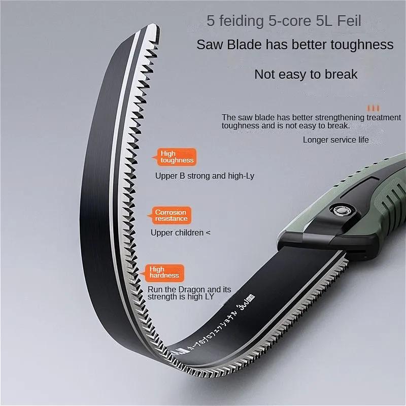 AIRAJ Hand Saw , Japanese Style Saw, Tree Sawing Tool , Garden Logging Tool , Woodworking Saw , Household Small Handheld Sharp