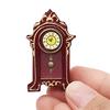 1:12 Dollhouse Halls Classic Table Clock Furniture Mini Miniature Living Room Simulation Doll House Accessory