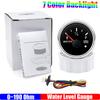 2" 52mm Water Level Gauge with Alarm 0-190 OHM Water Level Meter Indicator 240-33 OHM for Auto Car Boat Yacht Marine 12V 24V DC