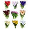 Blooming Bouquet 10Pcs/Set Faux Tulip Flowers Gift Photograph Prop Homen Decor