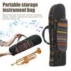 Trumpet Gig Bag High-Density Oxford Cloth Soft Case Double Zippers Adjustable Shoulder Belt Waterproof Musical