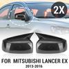 Pair Side Door Rearview Mirror Cover Cap Trim Shell Sticker For Mitsubishi Lancer EX 2013-2016 Non-Turn Signal Models Rearview M