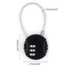 Combination Cable Lock for Backpack Bicycle MTB Anti-theft Lock 13cm Cable 3-Digit Helmet Lock Multifunctional Bag Lock