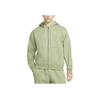 Nike Solo Swoosh Embroidered Zip Hoodie Jacket Men Outerwear Green DR0404-386