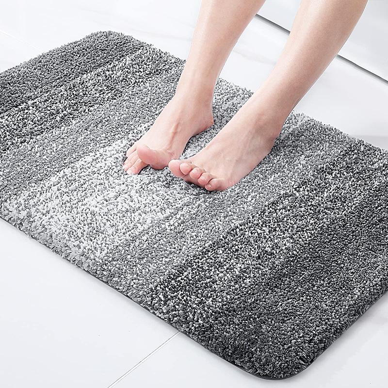 Thickened Bedroom Carpet Bathroom Door Mat Absorbent and Dirt-resistant Household Bathroom Floor Mat Non-slip Mat