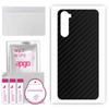 apgo Protective Skin Sticker for the Back Compatible with OnePlus Nord, Wrap Film, Foil, Vinyl - Pattern Carbon Black
