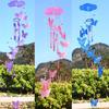 1Pc Creative Bright Color Zakka Butterfly Wind Chimes Ornament Home Room Decor