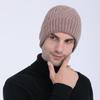 New Autumn and Winter Men's Knitted Hats All-match Twill Warm Pullover Caps Men's Plus Velvet Ear Protection Caps