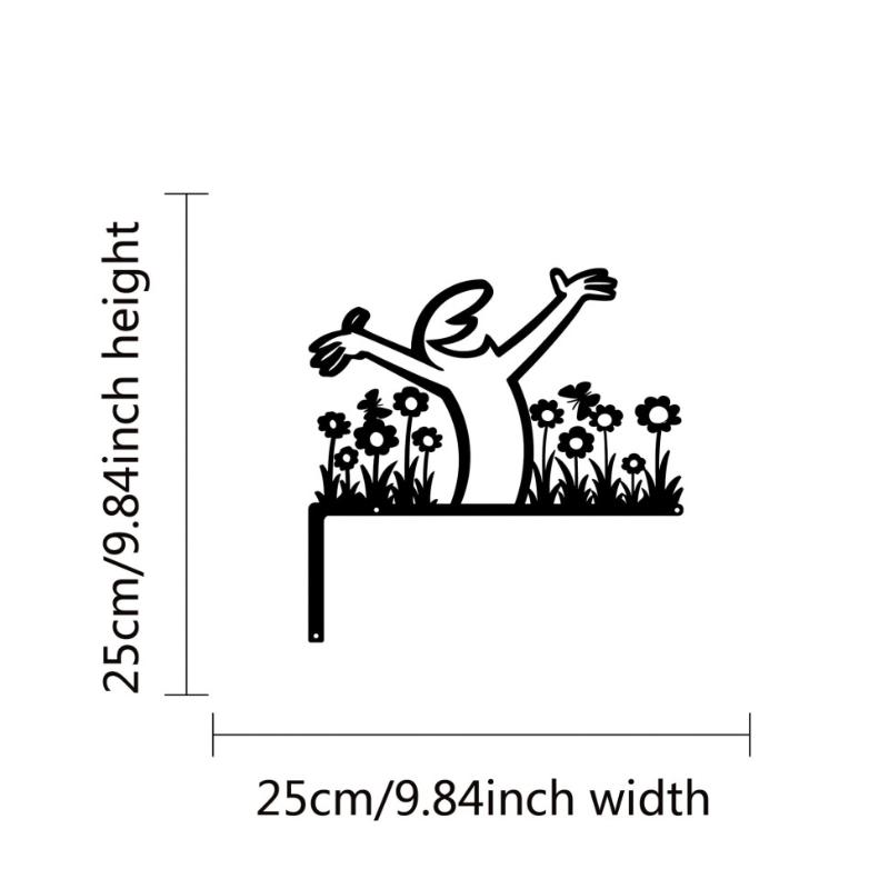 Metal Wall Decor Wrought Iron Sign Home Interior Door Frame Art Hanging Painting Room Decor Lucky Cat Home Decoration