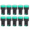 10PCS AD16?22DS LED Indicator Light High Brightness Green LED Signal Lamp for Signal