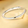 Xiaoxiangfeng Literary and Art Bodyguard Noble Consort Plain Ring Push-pull Bracelet Smooth Face Bracelet Female Round Adjustable Bracelet