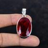 Faceted Mozambique Garnet Pendant Gemstone Pendant Elegant Jewelry 925 Sterling Silver Pendant Handmade Pendant Gifts for Her Women Jewelry
