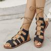 Large Size Hollow Flat Sandals Female Summer New Open-toe Flat With