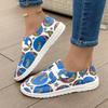 2025 New Canvas Print Colorful Export Ethnic Style Flat Casual Women's Shoes