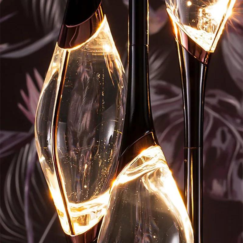 Nordic Post-modern Pendant Lights Creative Brass Diamond Crystal Bedroom Bedside Restaurant Bar Designer Lighting Fixtures