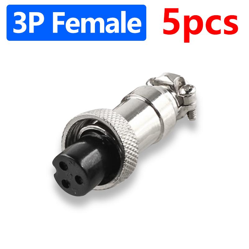 GX12 Connector 2Pin 3Pin 4Pin 5Pin 6Pin 7Pin Male & Female 12mm Panel Aviation Plug Circular Connector Socket