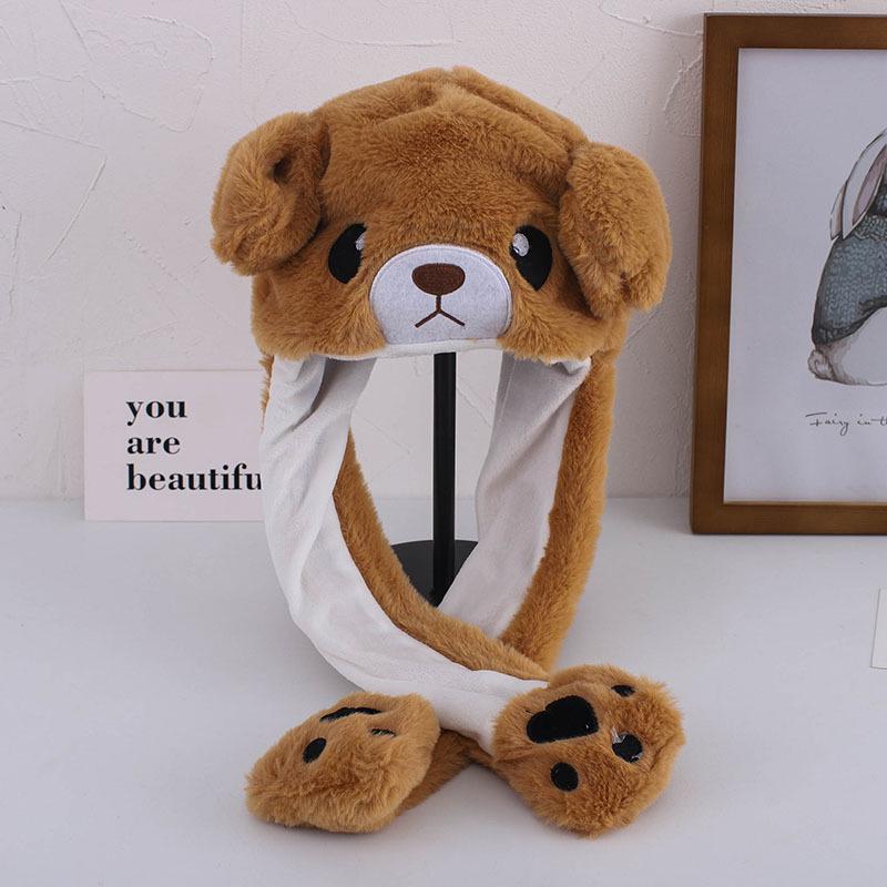 Moving Rabbit Ear Hat: Adorable Airbag Ears Wiggle When Pinched, Just Like the Viral Sensation On TikTok.