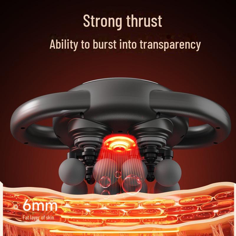 Rechargeable 8-Head Electric Fascia Gun for Muscle Relaxation