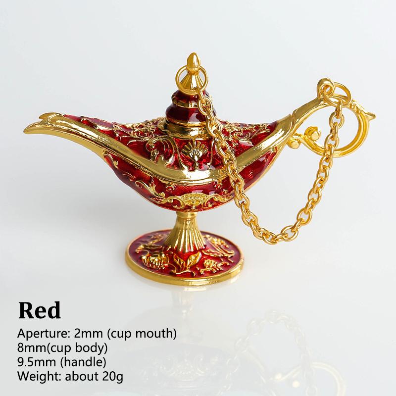 Divine Wishing Lamp Aladdin Lamp Ornament Living Room Decoration Vintage Palace Style Gongyen Home Festivals Dinner Decor Crafts