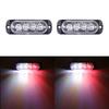 2PCS 12-24V Amber Strobe Side Warning 4 Led Grill Flashing Lightbar Breakdown Emergency For Truck Trailer LED Light