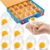 Funky Egg Squishy Ball Clear Squeeze Splat Ball Easter Basket Fillers Squishies Fun Toy Anxiety Reducer for Kids Adults