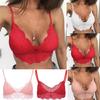 Women Plus Size Vest Crop Wireless Bra Lingerie Sexy V-Neck Underwear Camisole