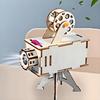 1 Set DIY Film Projector Model Kit Handmade Wooden Puzzle Vintage Projector Building Crafts Kids STEM Educational Science Experiment Toy