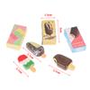 1Set 1:12 Dollhouse Mini Rainbow Ice Cream Chocolate W/Packaging Box Decor Toy