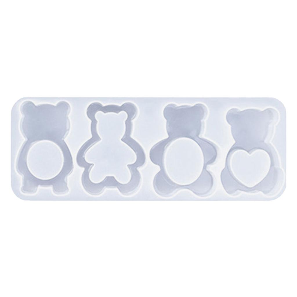 Mold for Handmade Crafts and Gifts Fun Animal Keychains Silicone Mold Effective Mold for Crafting Keyrings Ornament