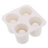 Silicone Ice Cube Mold With 4 Compartments Reusable Ice Cubes For Drinks Each Capable Of Holding 1oz Multifunction Ice Cup Mold