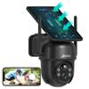 Enhanced Version 5 High Efficiency ANRAN Security Camera Outdoor Solar Power No Power Required Surveillance Camera Outdoor Solar 5 Million Pixels