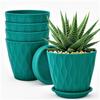 6.3 Inch Flower Pots for Home Decoration, Indoor Plant Pots, Gardening Pots for Plants, Plastic Flower Pots for Garden Plants