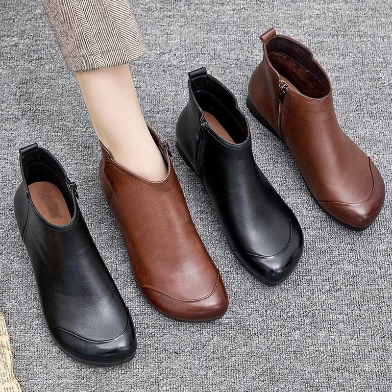 Fashion Flats Ankle Women's Boots Fashion Dress New Shoes Designer Winter Woman Botas 2025 Casual Cozy Goth Classic Mujer Chelsea Boots