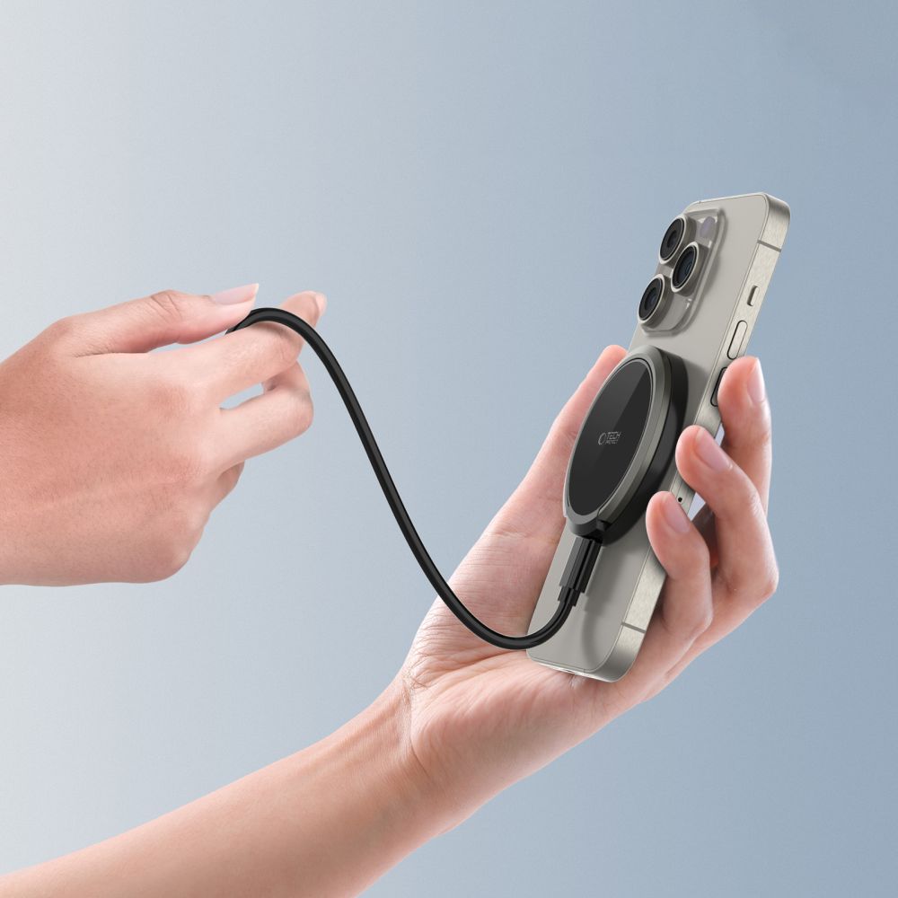 Tech-Protect Qi15W-A33 Magnetic Magsafe Wireless Charger Black