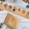 250PCS Adhesive Christmas Sticky Labels Elk Pattern Christmas Label Sticker Christmas Tree Sealing