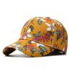Women's Summer Sunscreen Flower Baseball Cap Print Hat Hard Top Baseball Cap for Women
