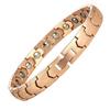 2in1 Germanium Magnetic Bracelet Pink Gold Bracelet Static Elimination Bracelet Healthy Holiday Gift Women's Women's (Pink Gold)