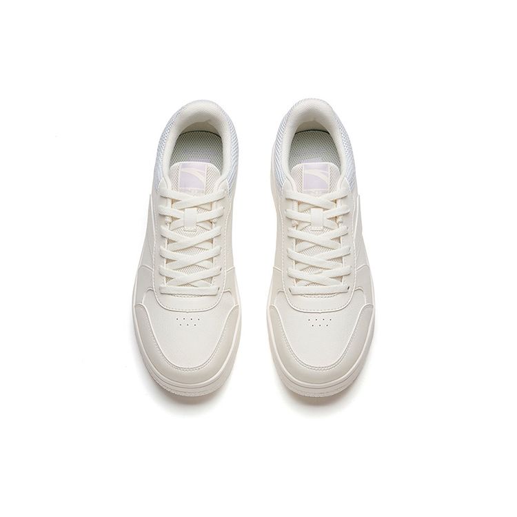Anta Trendy Versatile Wear-Resistant Non-Slip Low-Top Skate Shoes Women Sneakers White Purple 922128068-4