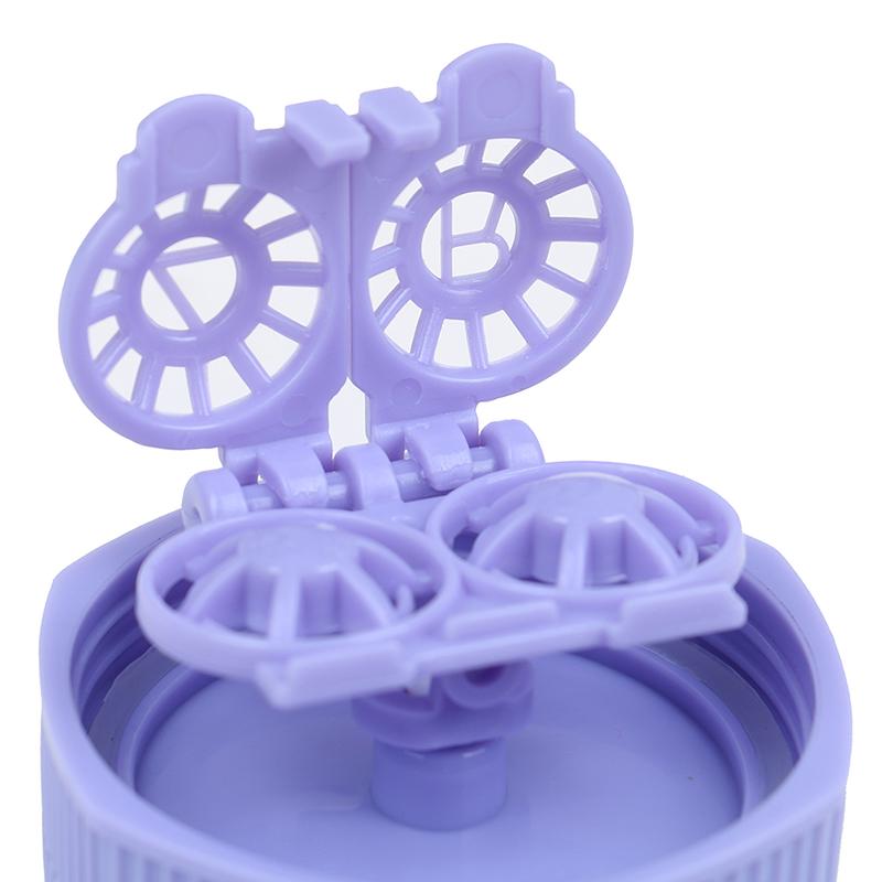 1X Portable Contact Lens Cleaner Case Box Manual Rotation Washer Cleaning Travel