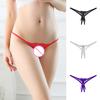 G-String Crotchless Sexy Women Low Underwear Bow Lace  Elastic