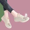 2025 New Women's Shoes Summer Hollow Mesh Sports Shoes Breathable Fashion Versatile Casual Soft Sole Non-slip Women's Single Shoes