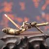 New Pure Copper Bamboo Fly Peace Incense Burners Decorations Vintage Brass Sandalwood Incenser Tea Table